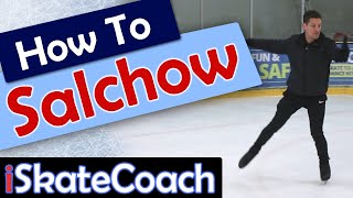 How to do a Salchow An easy guide for learning this ice skating jump iceskating figureskating [upl. by Nylak]