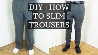 DIY  How To Slim amp Shorten Suit Trousers  Josh Barnett [upl. by Shyamal]