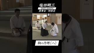 塩田剛三 黒帯会・研修会「胸の作用」（八） vol8 AIKIDO GOZO SHIODA 達人の教え 達人の技 shorts [upl. by Etnovad437]