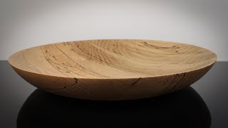 Plate of spalted beech  Fischers Woodturning [upl. by Elakram]