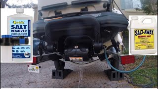 How to wash and flush your jet ski with salt removersalt away  2021 SeaDoo Fish Pro [upl. by Dent]