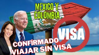 BUENAS NOTICIAS Mexicanos y Colombianos ya pueden visitar EEUU sin VISA [upl. by Elfreda]