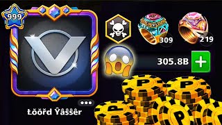 Level 999 Coins 305 Billion 🙀 309 Berlin Ring 219 Venice 8 ball pool [upl. by Lorain]