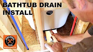 Bathtub Drain Kit Installation StepbyStep [upl. by Keheley192]