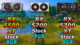 RX 5500 XT vs RX 5700 vs RX 5700 XT  PC Gameplay Benchmark Test [upl. by Sophi406]