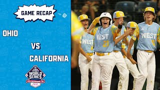 Game Highlights California defeats Ohio  Little League Baseball World Series [upl. by Ogawa]