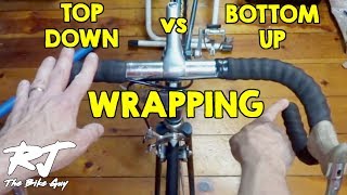 Wrapping BottomUp Vs TopDown Handlebar Tape Direction [upl. by Krishna116]