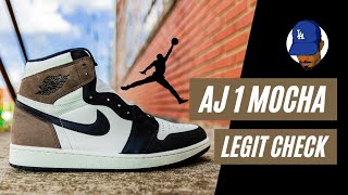 Guided Laces Jordan 1 Mocha Legit Check [upl. by Iblehs426]