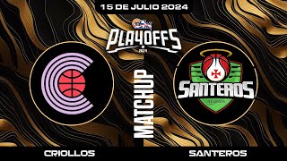 Criollos de Caguas vs Santeros de Aguada  BSN2024 [upl. by Lyell767]