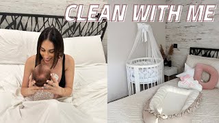 PULIZIE DI CASA QUOTIDIANE CON UNA NEONATA  CLEANING ROUTINE [upl. by Syned811]