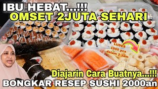 IBU CERDAS INOVASI JAJANAN JEPANG  IDE USAHA UNIK MINIM PESAING  TUTORIAL MEMBUAT SUSHI KEKINIAN [upl. by Johnnie]