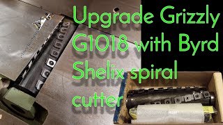 Installing a Byrd Shelix spiral cutter in a jointer [upl. by Fransis]