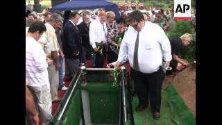 Burial of white supremacist Eugene Terreblanche [upl. by Annawit]