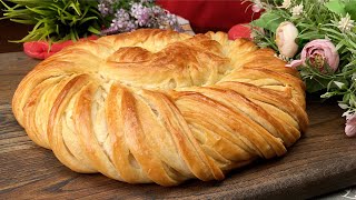 Everyone thinks its puff pastryThis is a completely new method💯 Simple and delicious bread recipes [upl. by Bouton898]