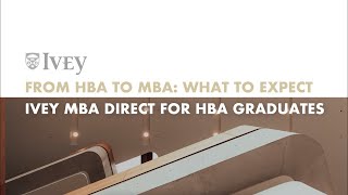 Accelerated MBA for Ivey HBA Graduates [upl. by Ydnal117]