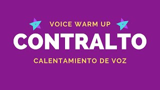 6 vocal exercises for CONTRALTO  Voice warmup for female singers [upl. by Yecats708]