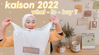 Kaison 2022 Haul  what  to  BUY  Kaison new items 🥰 [upl. by Drahcir]