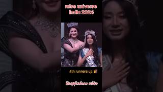 MISS UNIVERSE INDIA 2024  4TH RUNNERS UP RUOPFUZHANO WHISO  missuniverse fashionmodel fashion [upl. by Annahsed]