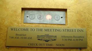 Otis Hydraulic elevator  Meeting Street Inn Charleston SC w crapper1 [upl. by Murial]