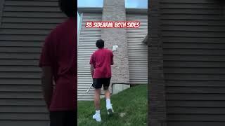 Lacrosse Wall Ball Routine For Beginner Defenseman [upl. by Orelee]