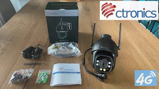 CTRONICS Security Outdoor Camera  Night Vision 4G LTE [upl. by Hagile]