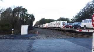 NS 48  Ringling Brothers Circus Train departing Greenville SC on the Norfolk Southern [upl. by Elehcor257]