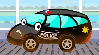 Police Car  Car Wash  Games for Kids  Learn Vehicle for Children amp Babies [upl. by Arataj]