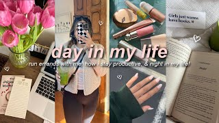 VLOG💌 a day in my life run errands with me staying productive amp relaxing night in my life [upl. by Blanc]