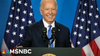 WATCH Biden speaks live at Detroit rally after highstakes news conference [upl. by Karlan]