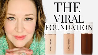 Chat and Review of the VIRAL Laura Mercier Real Flawless Weightless Perfecting Foundation [upl. by Melamed]