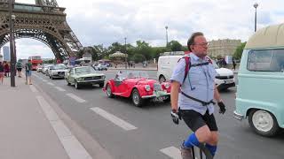 Traversée de Paris Vincennes En Anciennes 30 juillet 2023 mariepanic no1 Paris toureiffel [upl. by Fredia640]