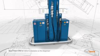 WEH® TSA1 CNG for direct installation at the dispenser [upl. by Bonnibelle]