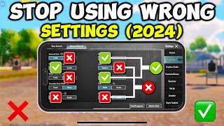 PUBG MOBILE BEST SETTINGS 2024 🔥 NEW SETTINGS  SENSITIVITY ✅ [upl. by Settera]