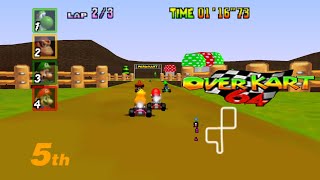 Mario Kart OverKart 64 v6 Full Screen 169 Peach Gameplay Android [upl. by Nels]