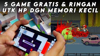 5 Game Smartphone GRATIS Berukuran Kecil Di Bawah 50MB [upl. by Tryck]