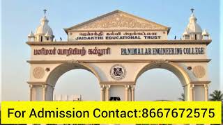 Panimalar Engineering College Full Review In Tamil Course Facilities PlacementsJobs Fees [upl. by Ahsekyw]