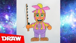 How to draw DEE DEE FNaF Как нарисовать ДИ ДИ ФНаФ [upl. by Letram]