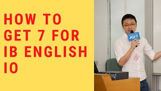 How to get a Level7 for your IB English Interactive Oral IO [upl. by Mihsah486]