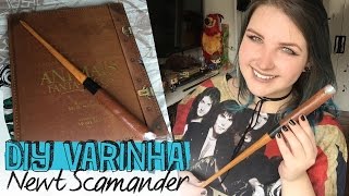 ANIMAIS FANTÁSTICOS E ONDE HABITAM DIY VARINHA NEWT SCAMANDER [upl. by Cleaves562]