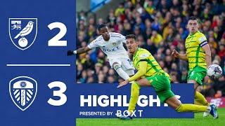 Highlights  Norwich City 23 Leeds United  INCREDIBLE COMEBACK [upl. by Chere384]