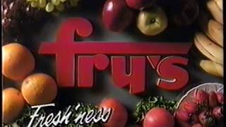 1990 Frys Grocery Store quotFreshnessquot TV Commercial [upl. by Arlette]