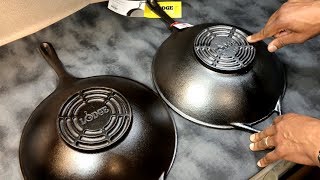 The New Lodge CastIron Wok  Unboxing amp Comparison [upl. by Barsky]