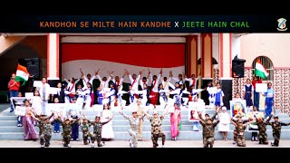 Kandhon Se Milte Hain Kandhe X Jeet Hain Chal II St Josephs Convent School Nagpur II Class 5th D [upl. by Ahseikan]