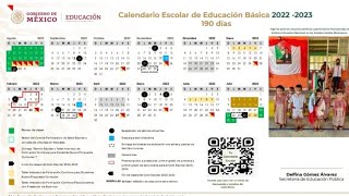 LISTO EL CALENDARIO ESCOLAR 2022 2023 SEP CUANDO INICIA EL CICLO FECHAS VACACIONES Y TODO AQUÍ [upl. by Allimac]