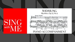 Widmung  Accompaniment Medium Voice  Schumann [upl. by Xet768]