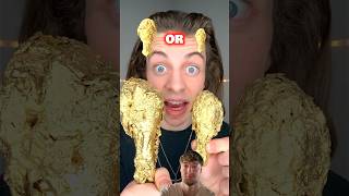 Giant Gold Chicken Wing ASMR LukeDidThat asmr asmrsounds trending [upl. by Yruama]