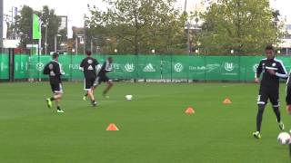 VfL Wolfsburg  BasDost im Training Federico verletzt [upl. by Nolyad358]