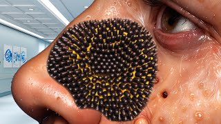 ASMR Maggots Infected Nose Treatment  ASMR Naak Treatment Animation  ASMR 2d Cleaning [upl. by Beffrey941]