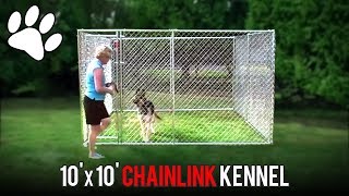 Lucky Dog 10x10 Chainlink Boxed Kennel Assembly [upl. by Colman]