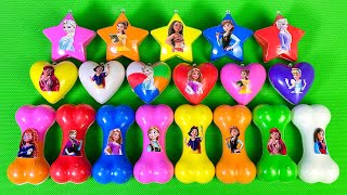 Looking For Disney Princesses Slime With Mixed Shapes  Satisfying Slime ASRM [upl. by Donahue]